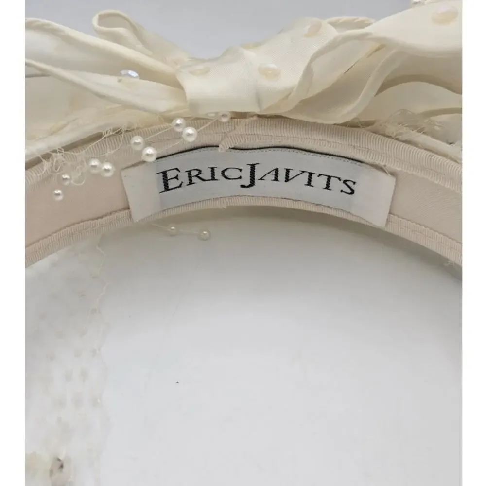 Eric Javits VTG Ladies Hat With Lace Vintage Great Pre Loved Condition - Picture 10 of 14